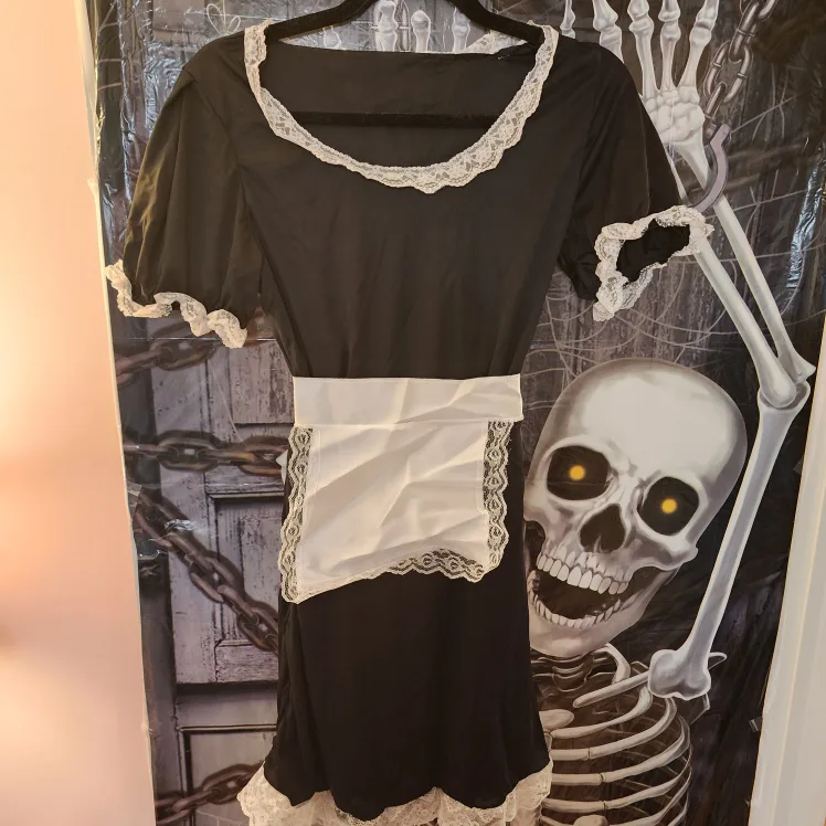 Halloween Costume - Maid Outfit & Blonde Wig thumbnail