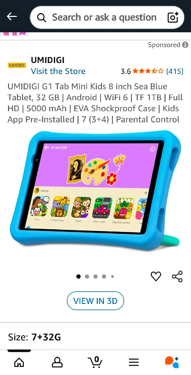 Android Tablet's S7 MatrixPad Kids Edition Android Tablet - Blue image indicator(4)