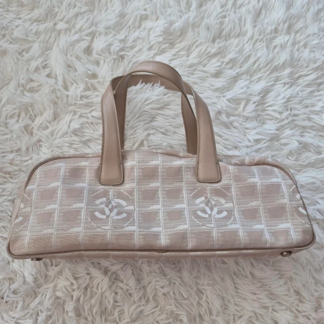 Chanel Beige Travel Line Handbag