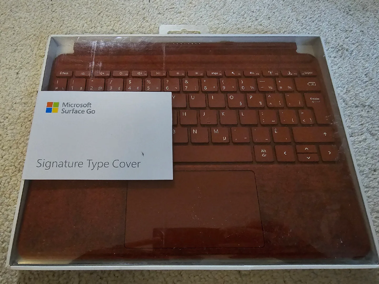 Microsoft Keyboard Cover for Surface Go, Go 2, 3, 4-Poppy Red