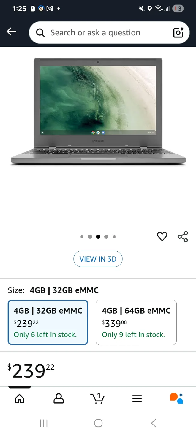 Samsung Chromebook 4GB/32GB image indicator(3)