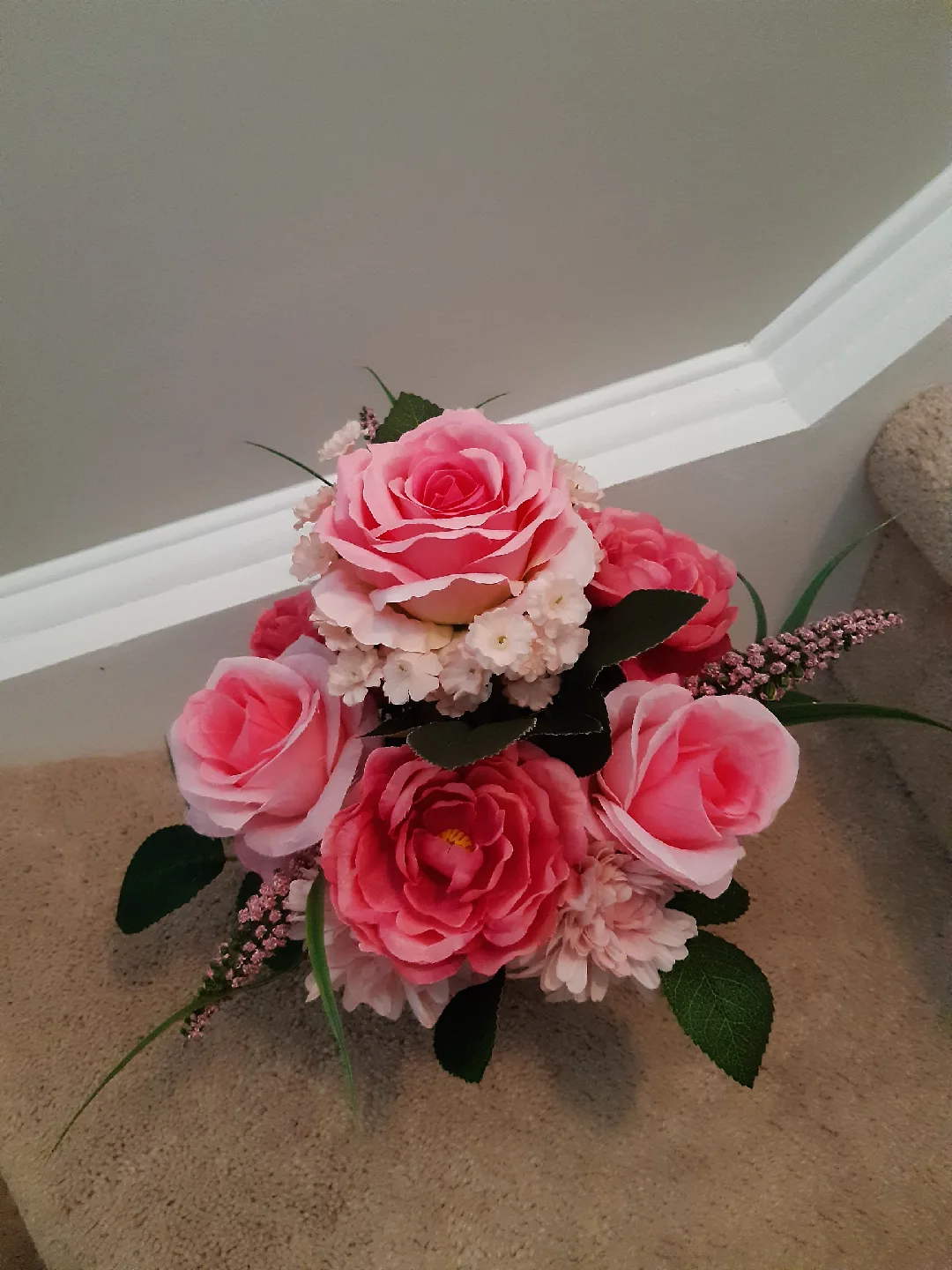 Touch of pink floral arrangement thumbnail