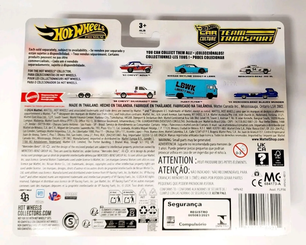 Hot Wheels Team Transport '63 Chevy Nova & '88 Silverado 3500 image indicator(2)