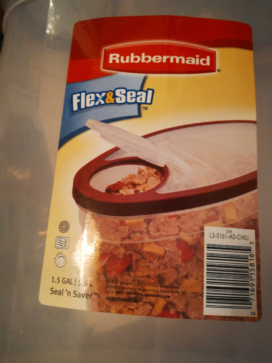 Rubbermaid Flex&Seal 1.5 Gal Container - photo 4