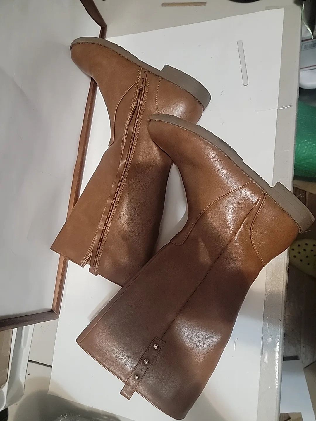 Brown Knee High Boots image indicator(10)