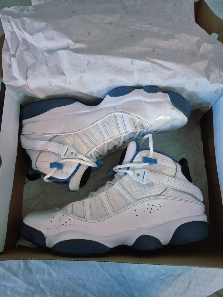 JORDAN 6 RINGS Wht/Blu Size 11.5 ORIGINAL image indicator(4)