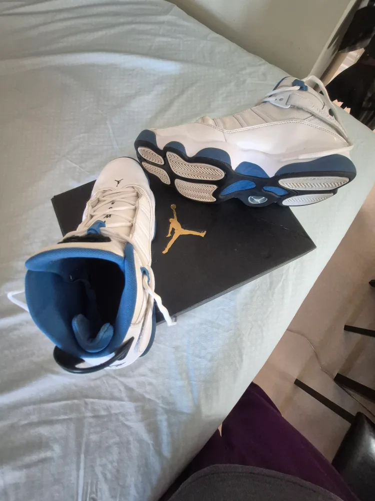JORDAN 6 RINGS Wht/Blu Size 11.5 ORIGINAL image indicator(5)