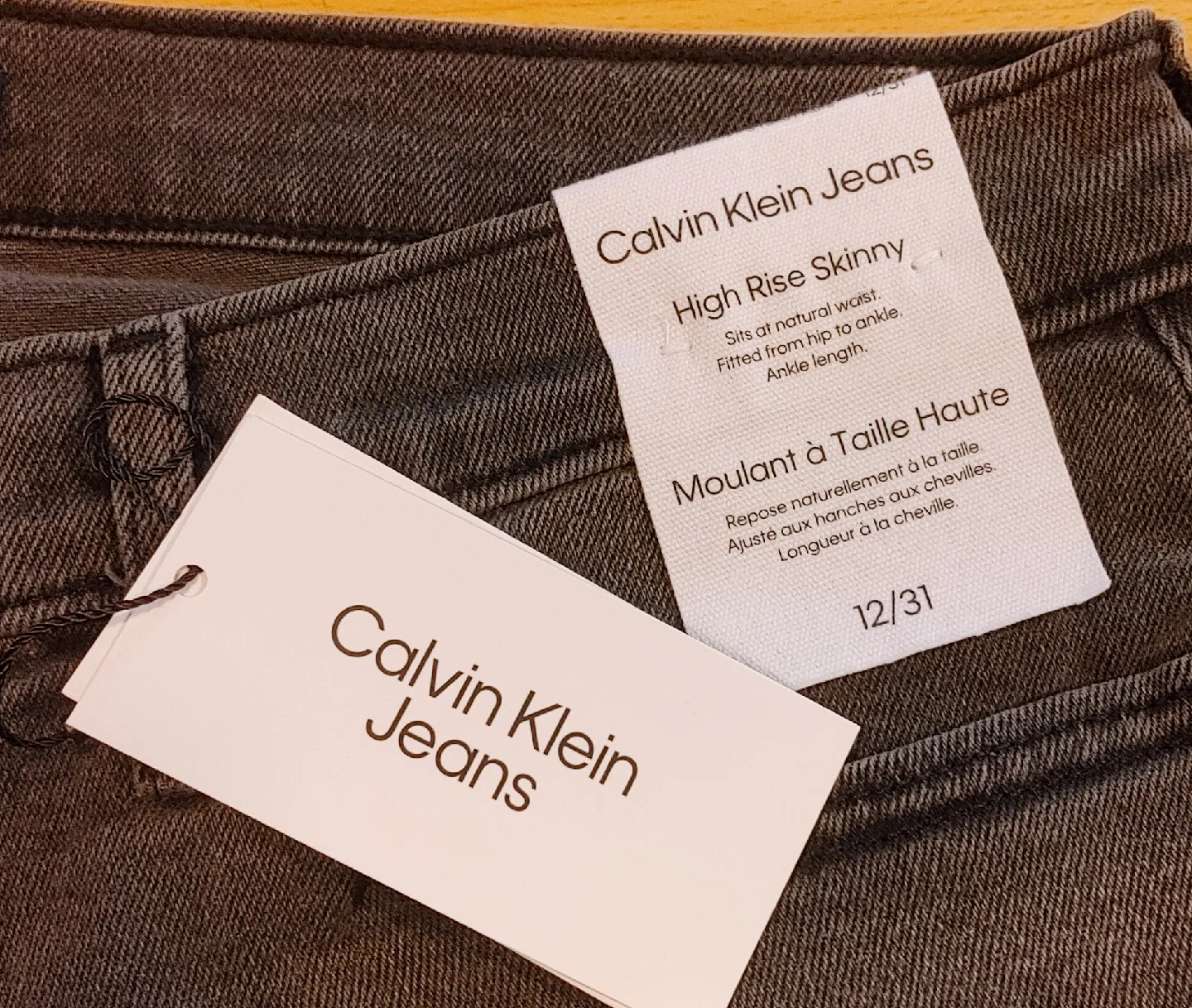 Calvin Klein Grey Denim Jeans image indicator(7)