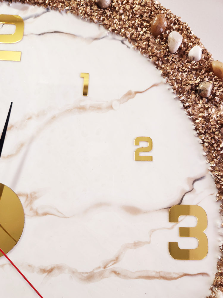 Decorative Wall Clock - Gold & Marble - photo 2