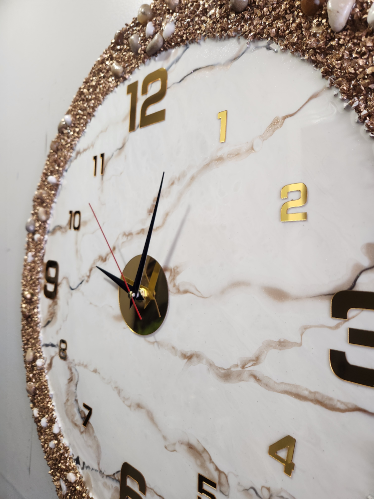Decorative Wall Clock - Gold & Marble - photo 5