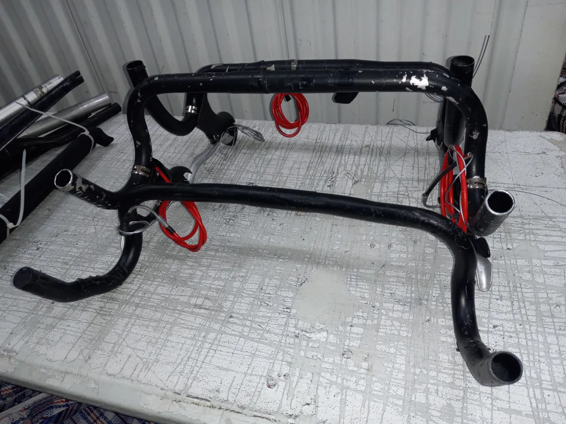 Used Bike Handlebars - Black & Silver thumbnail