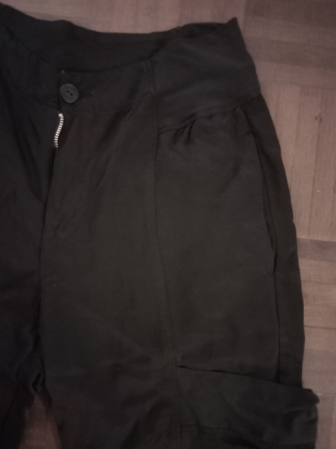 European Culture Black Cargo Pants Size S - photo 4