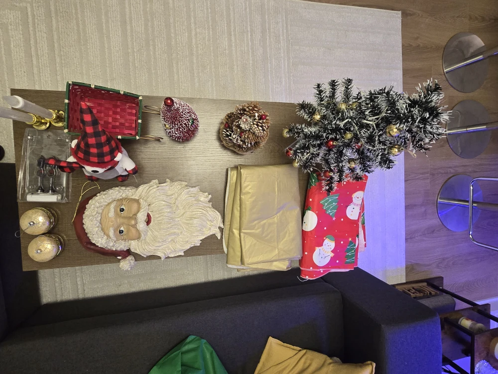 Christmas Decorations - Santa Head, Trees, Ornaments