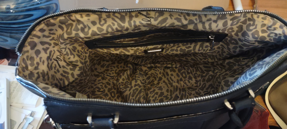Guess dark blue Satchel Handbag - photo 3