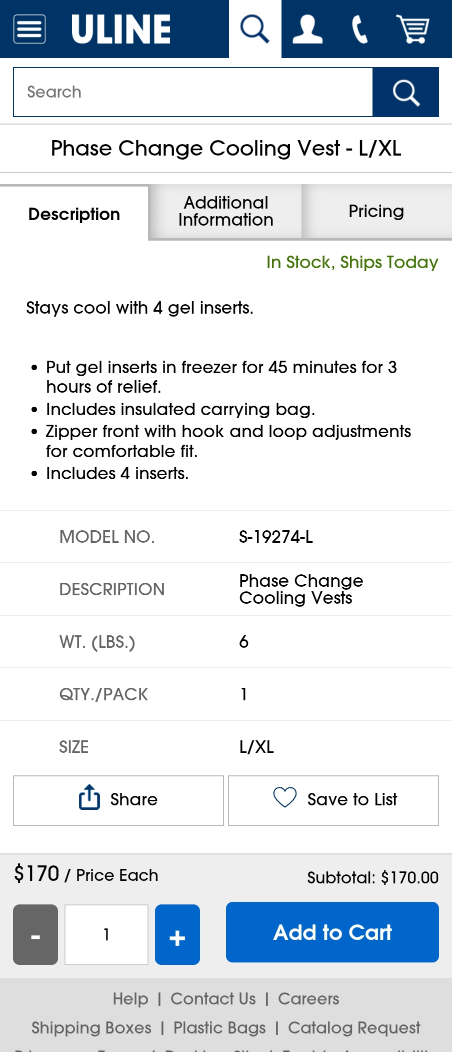TechNiche Phase Change Cooling Vest - L/XL - photo 5