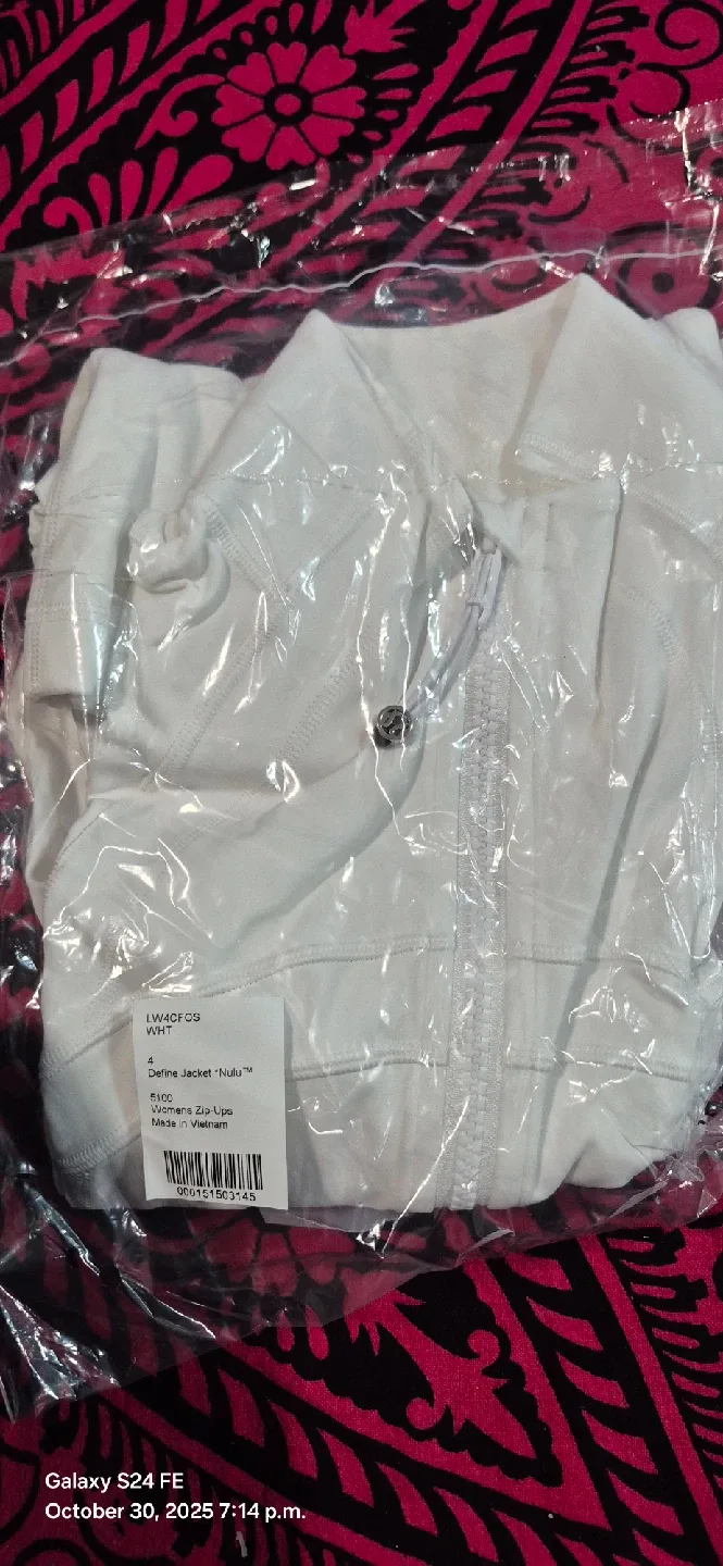New Lululemon Define Jacket Nulu White image indicator(3)