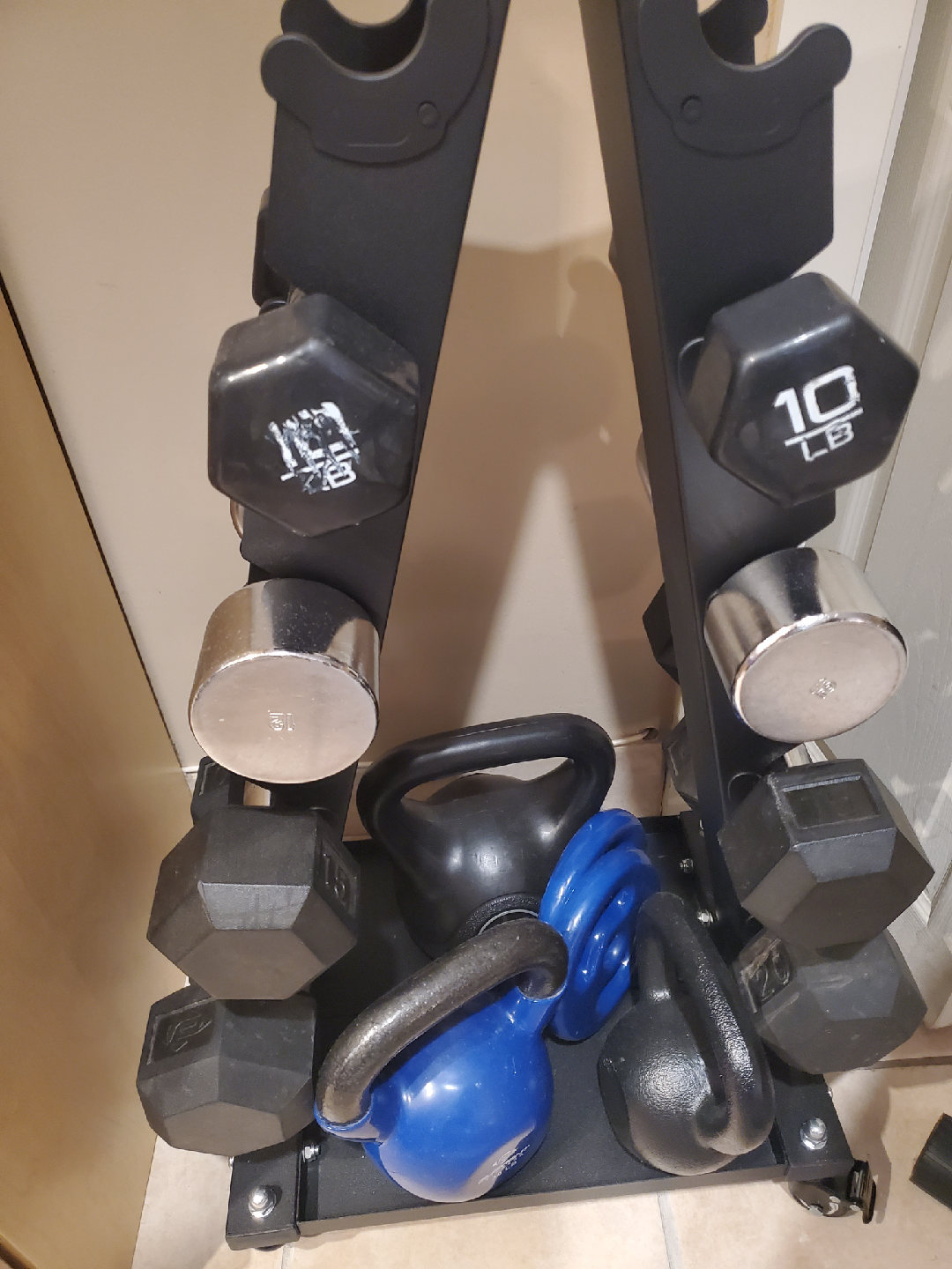 Lionscool A-Frame Dumbbell Rack with weights - photo 2
