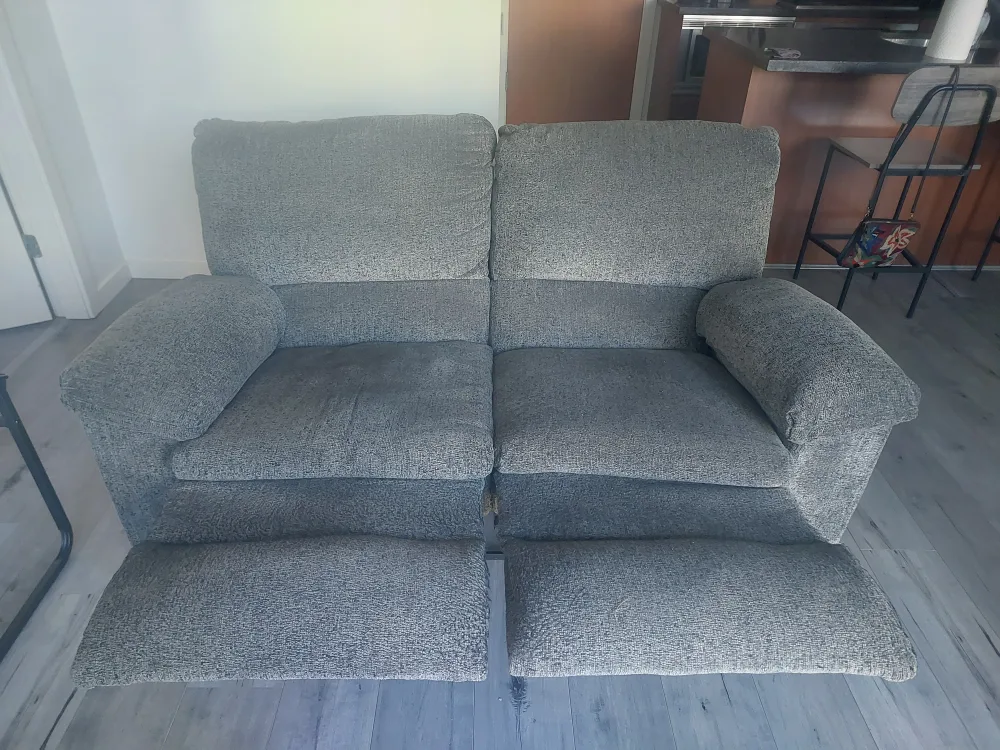 Grey Reclining Loveseat - 60" Wide image indicator(2)