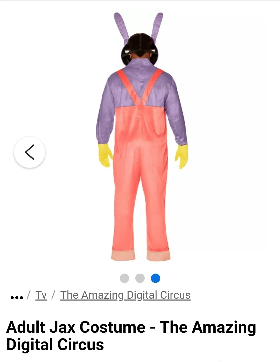 The Amazing Digital Circus Jax Costume - Adult Medium image indicator(3)