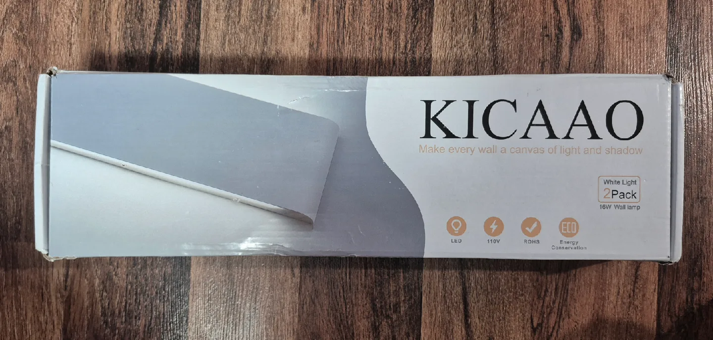 2Pack 15.7" Modern Wall Sconces, LED (White 5000K) image indicator(5)