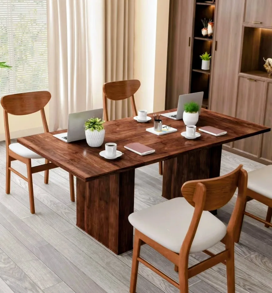 Large 72" Walnut Kitchen Table/Office Desk. thumbnail