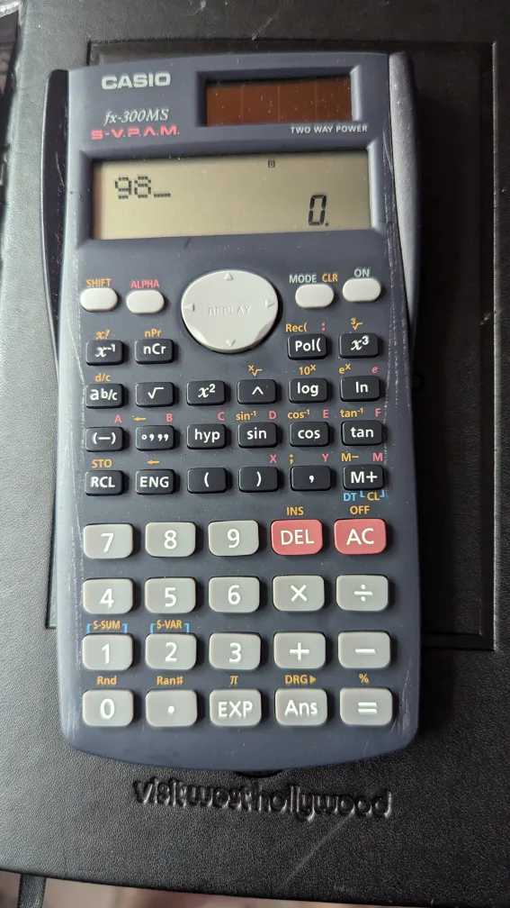 Casio fx-300MS S-V.P.A.M. Calculator image indicator(2)