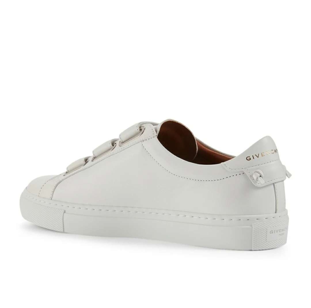 Givenchy White Leather 3-Strap Velcro Low Top Sneakers - photo 3