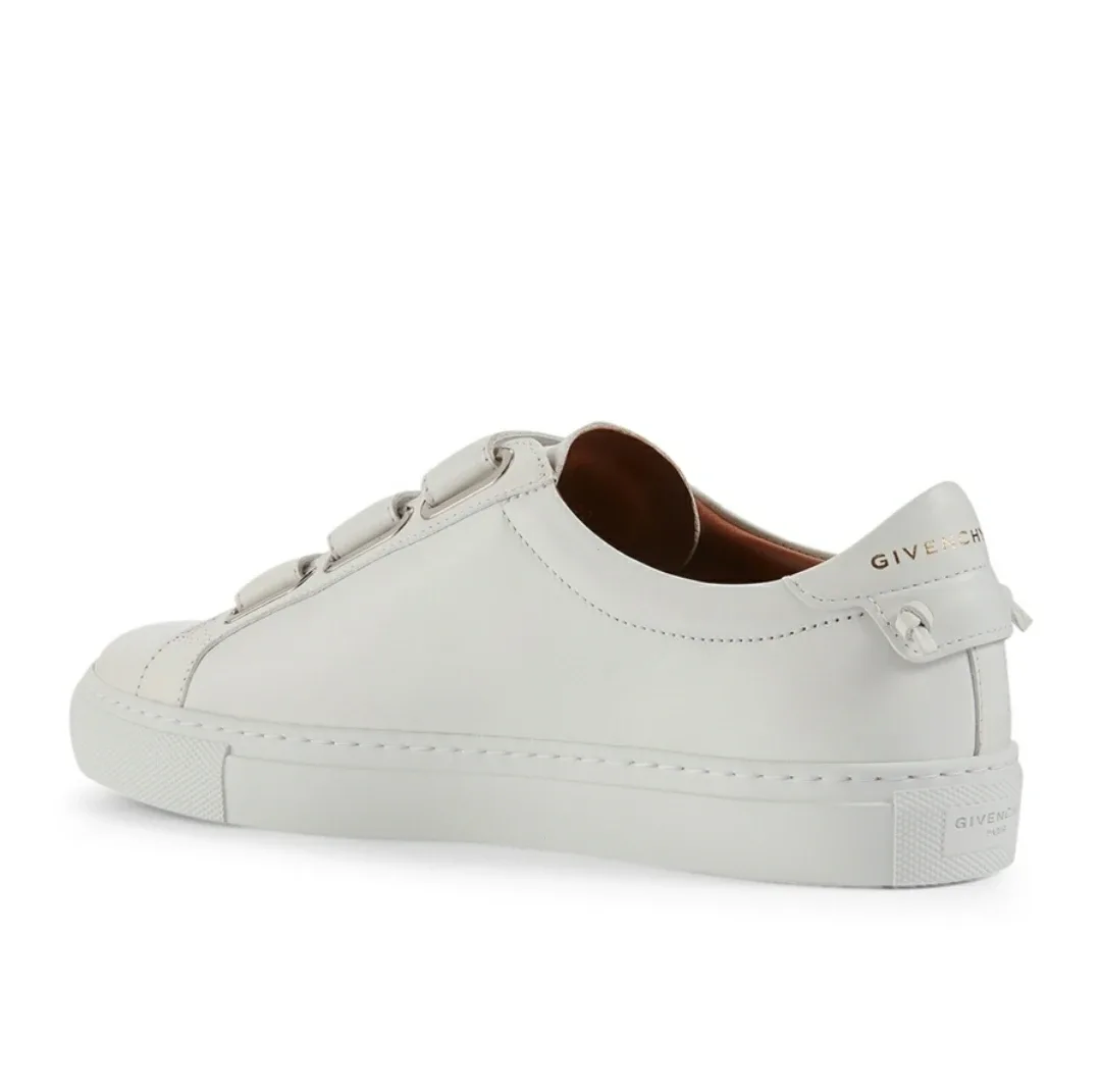 Givenchy White Leather 3-Strap Velcro Low Top Sneakers image indicator(3)