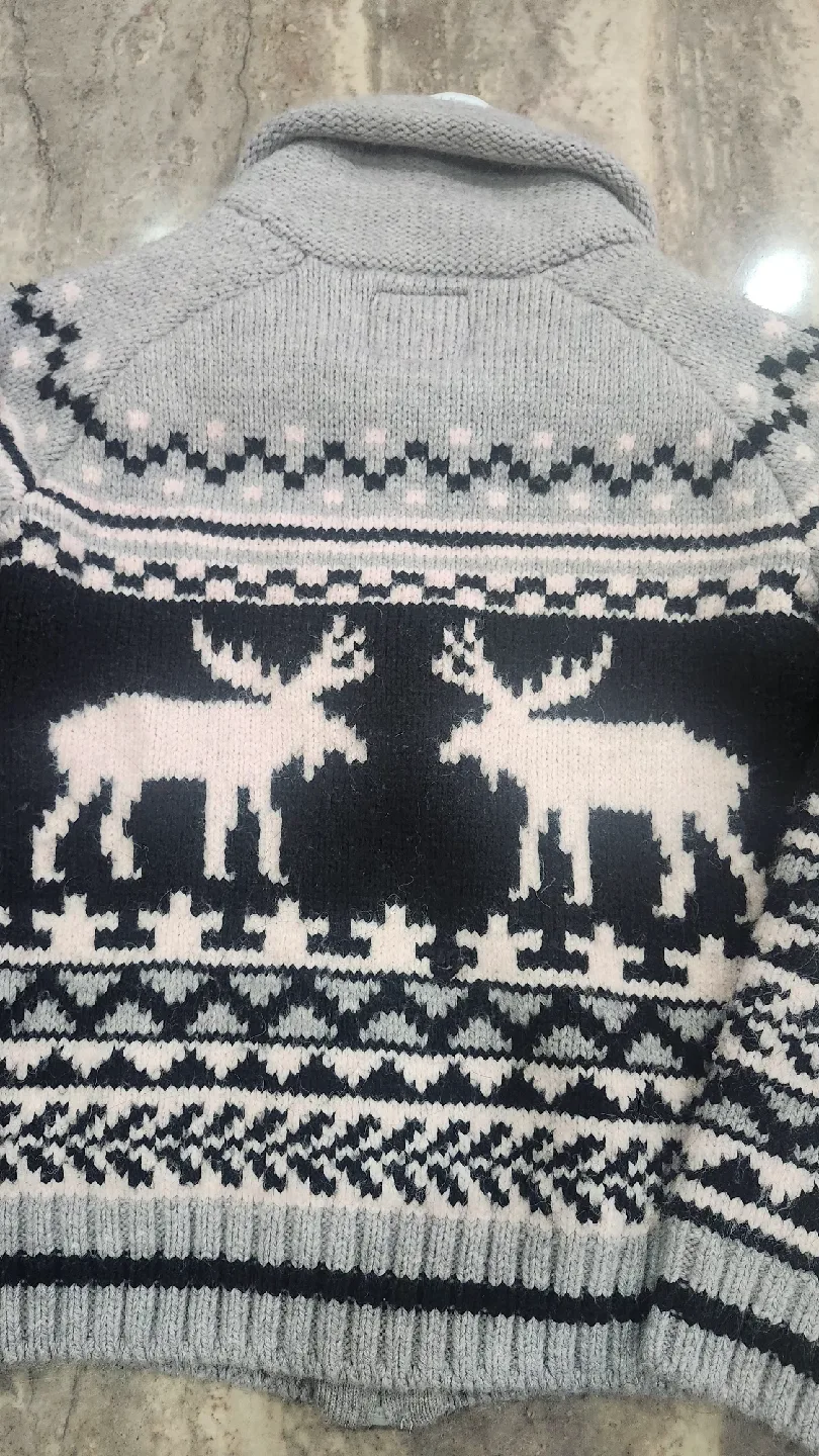 Canadiana Full Zip Sweater Boys-10-12 image indicator(4)