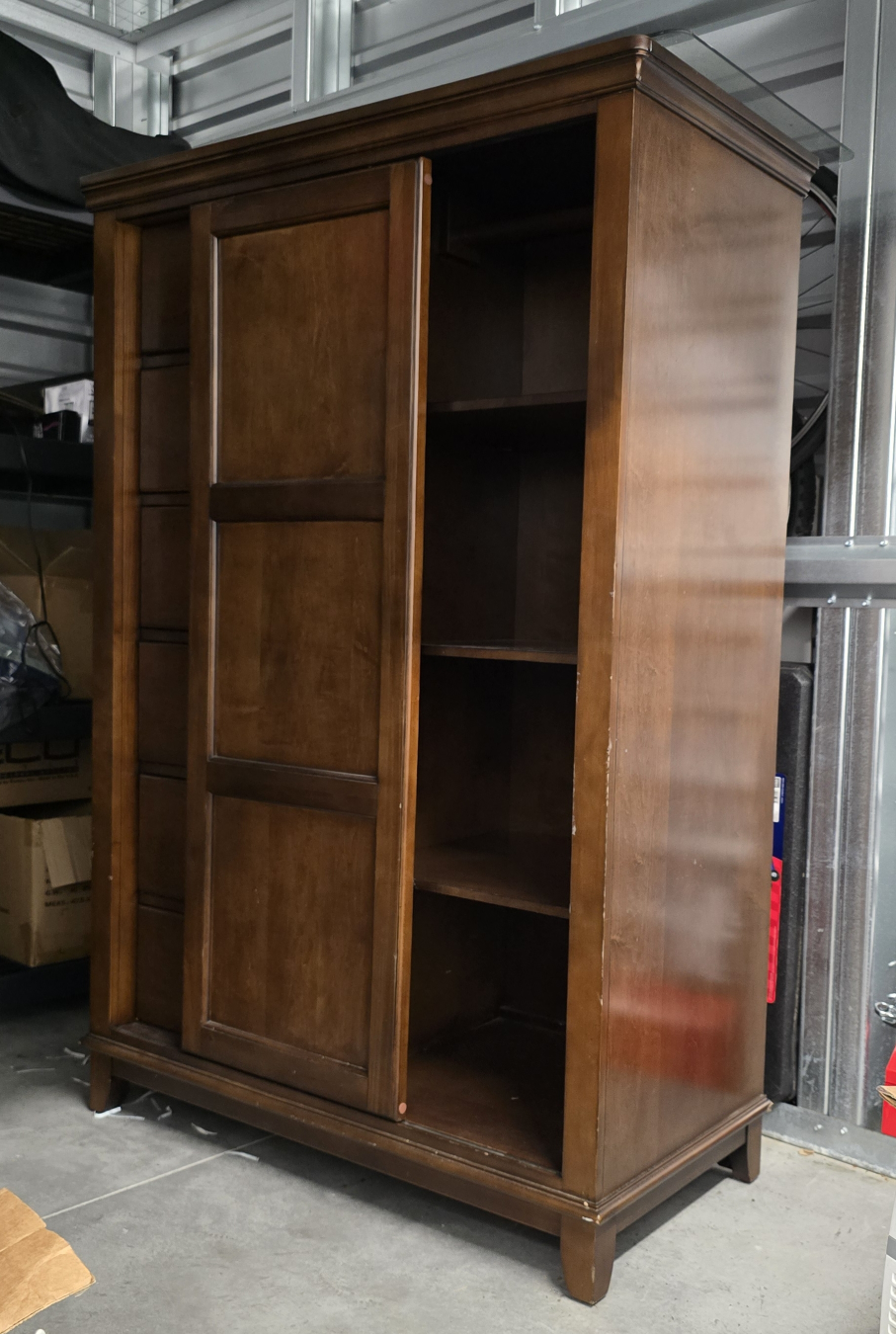 Real Wood Wardrobe with Sliding Door & Drawers - photo 3