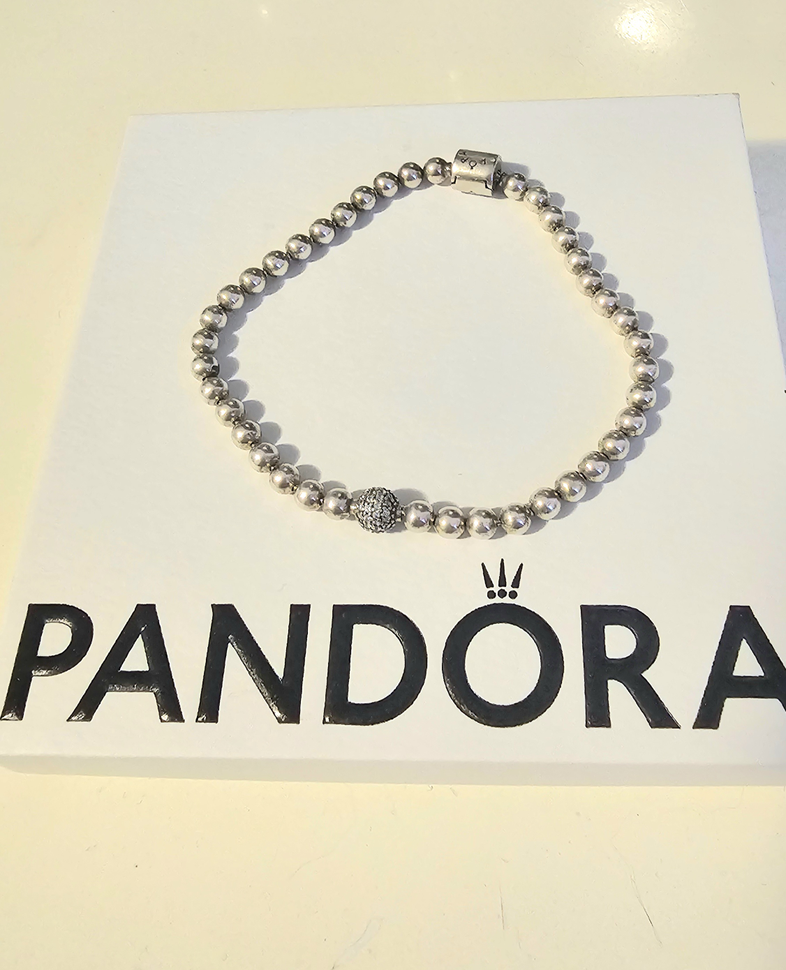 Beads & Pavé Bracelet Sterling silver - photo 2