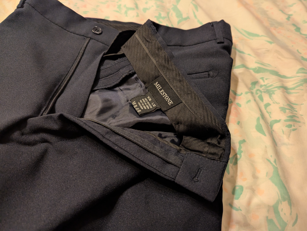Milestone Navy Blue Dress Pants - W36 L32 - photo 2