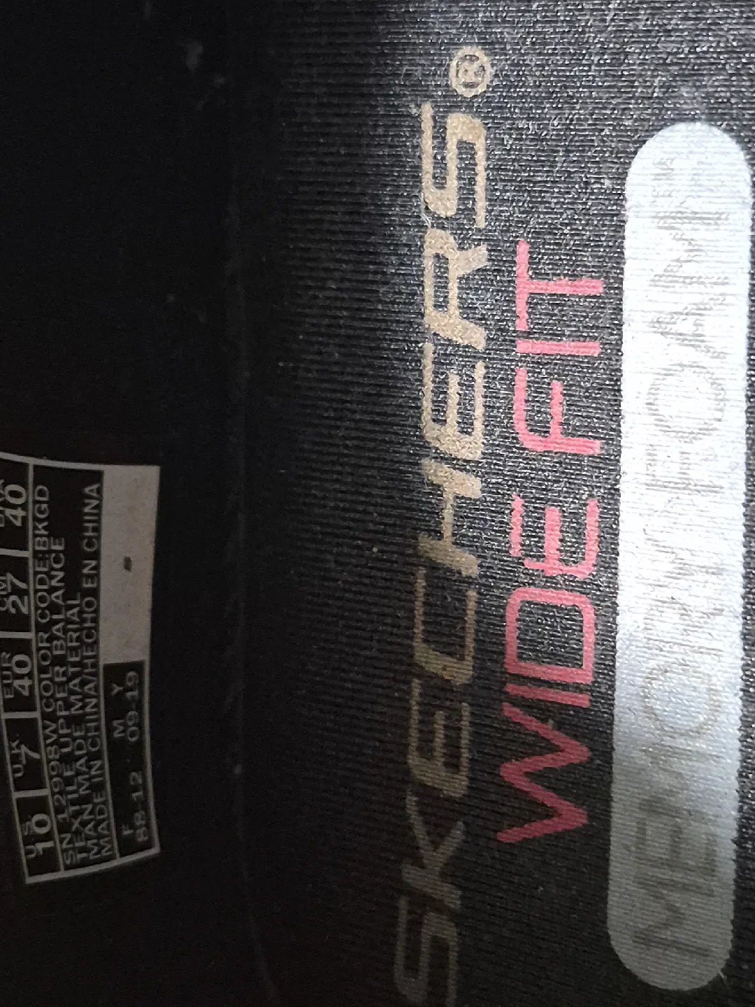 Skechers Memory Foam Wide Fit Women's Size 10