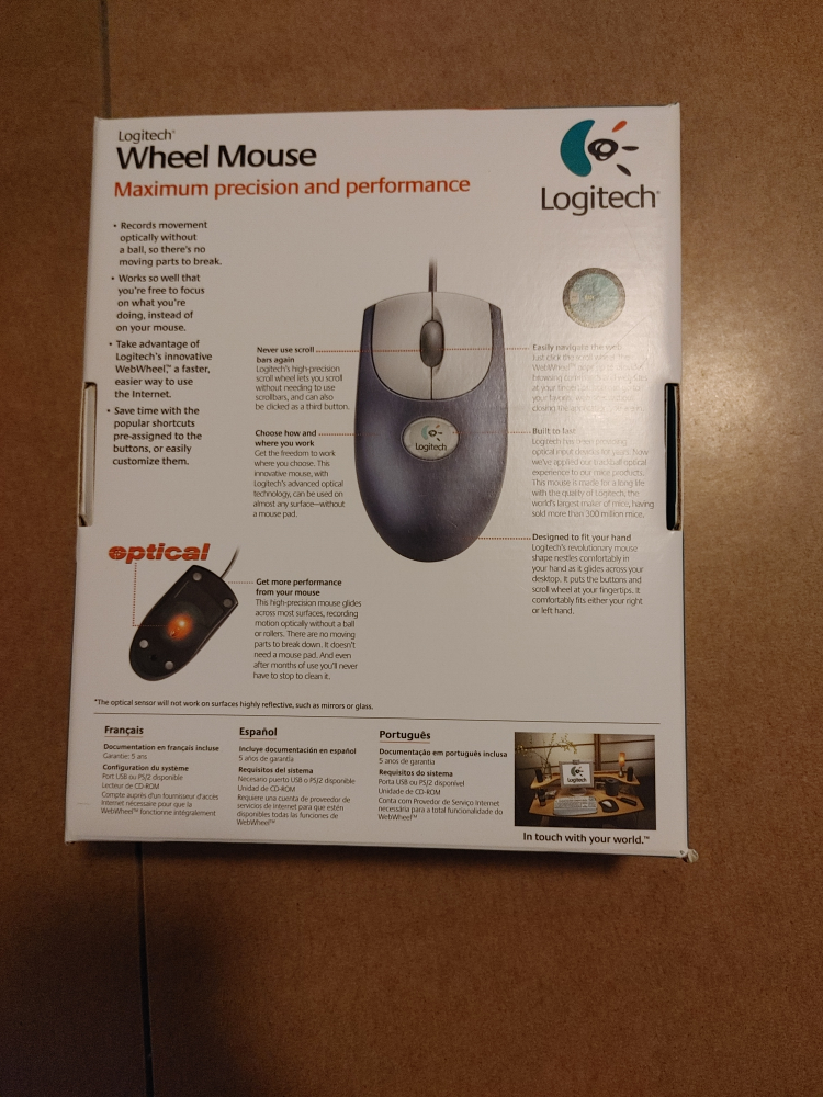 🧡BRAND NEW! LOGITECH OPTICAL WHEEL MOUSE. - photo 2