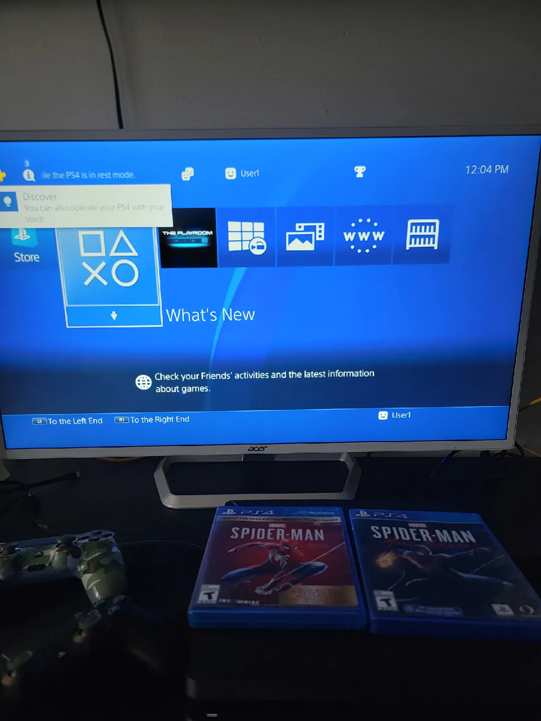 PlayStation 4 with Spider-Man Games image indicator(5)