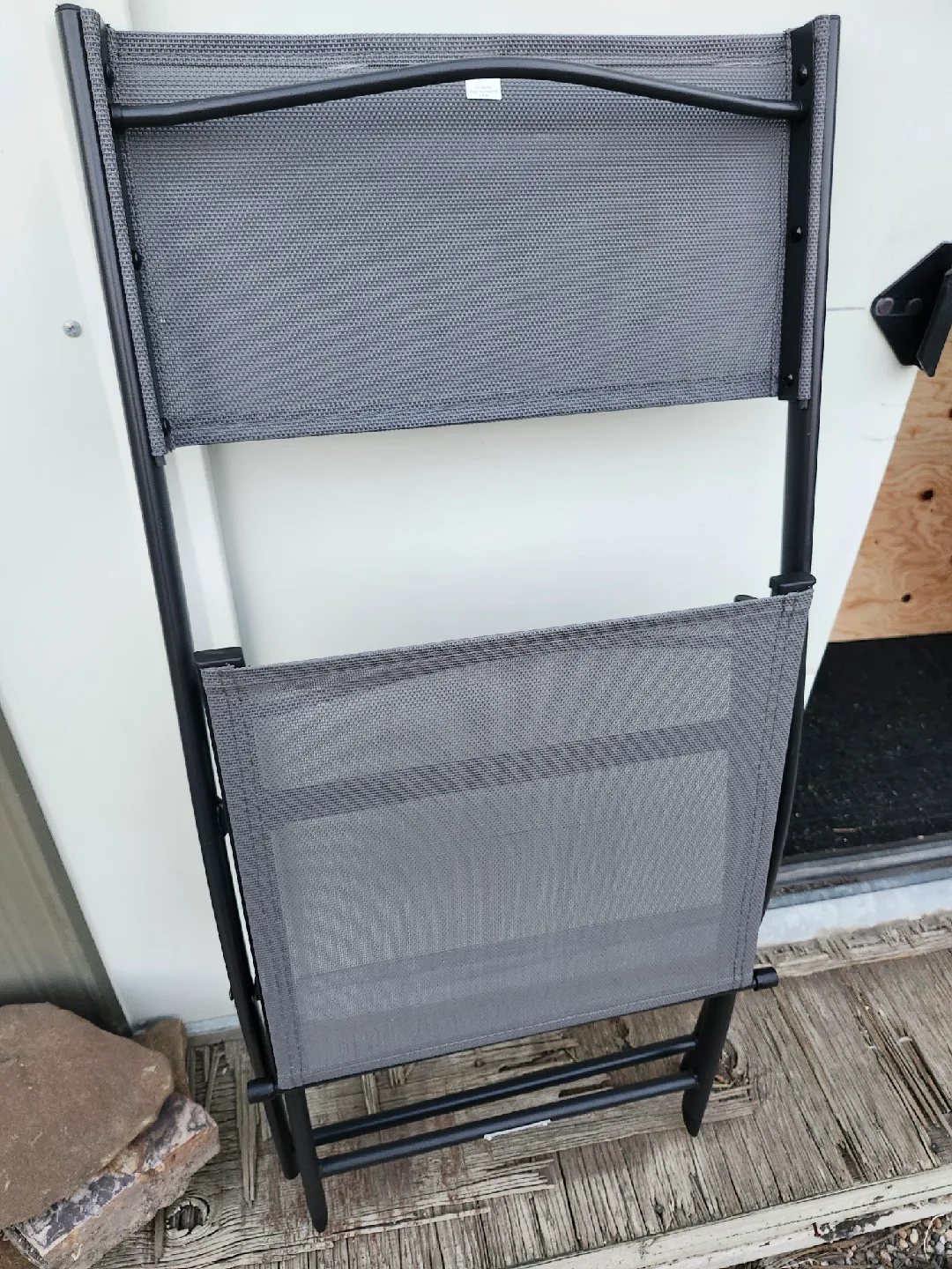 Brand New Folding Outdoor Chair - Grey image indicator(5)