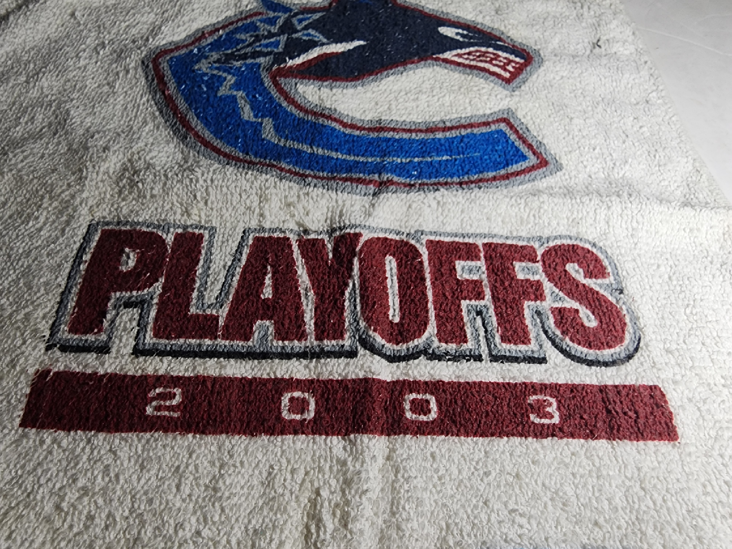 Vancouver Canucks 2003 Playoffs Towel - photo 3