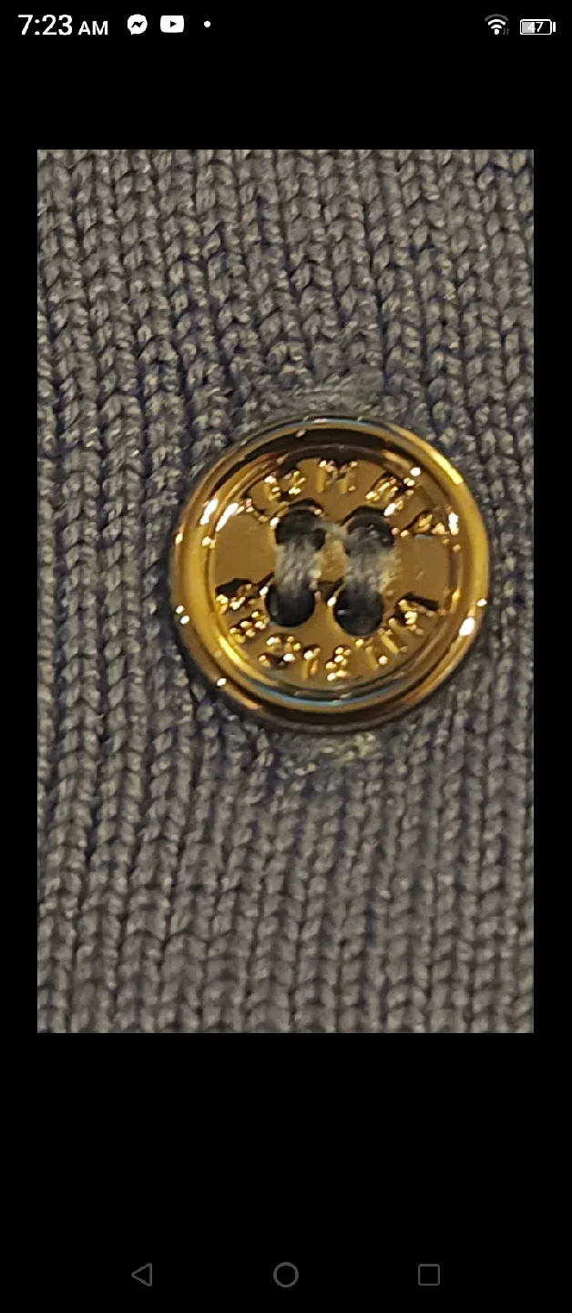 New Tommy Hilfiger Blue Cardigan - Size M image indicator(7)