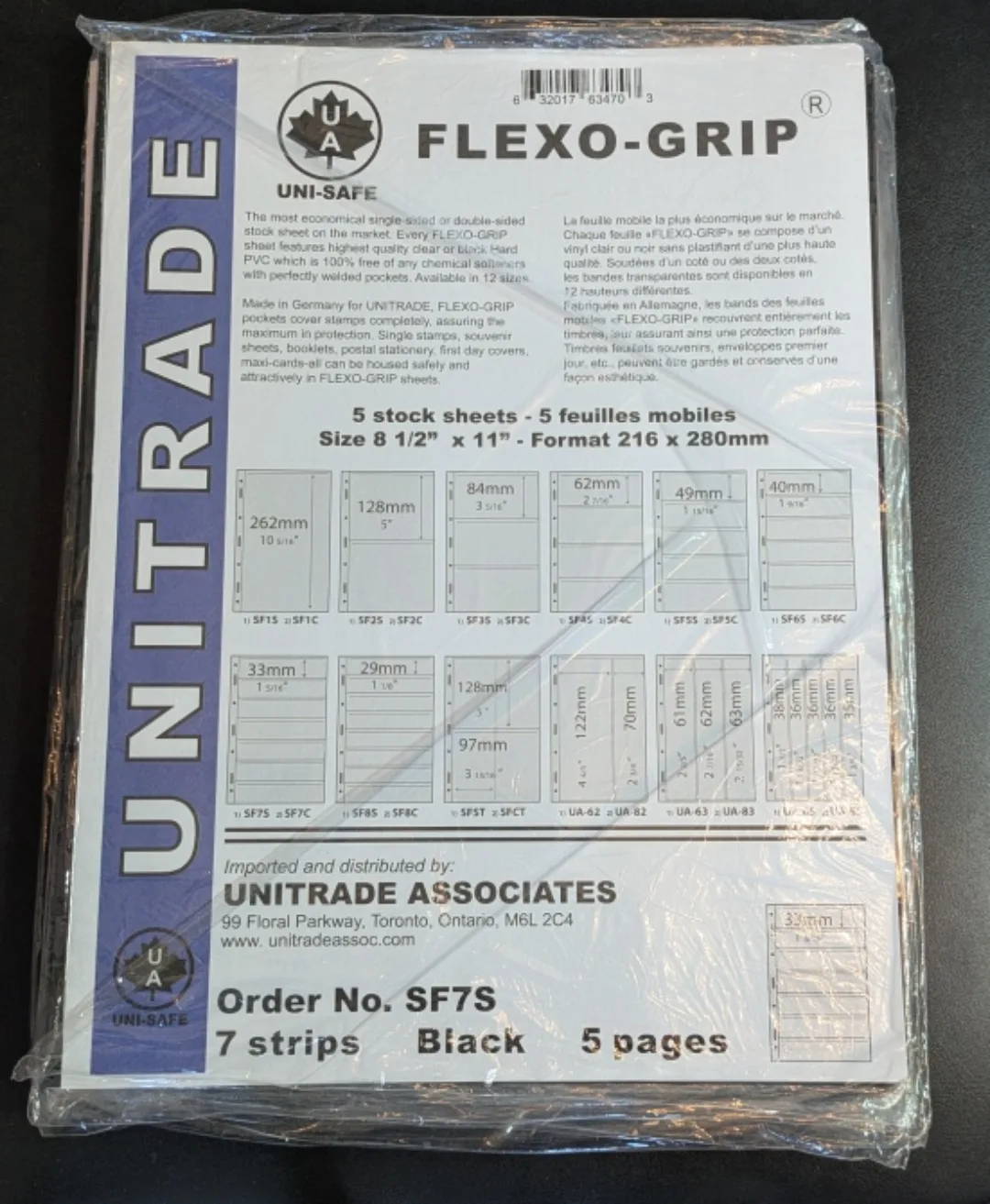 Stamp UNI-SAFE Flexo-Grip Stock Sheets - Black image indicator(2)