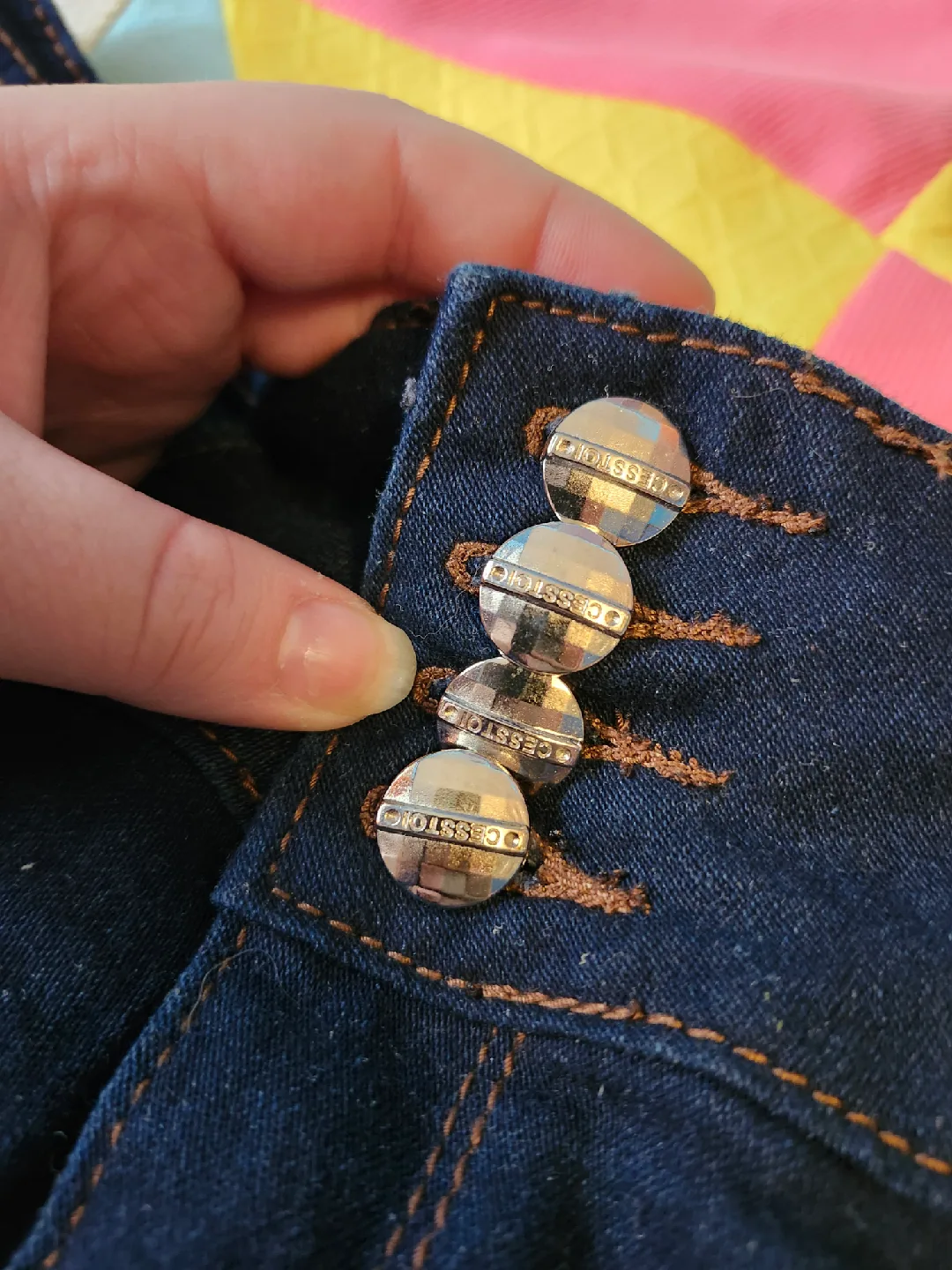 C'ess Toi denim mini shorts image indicator(4)