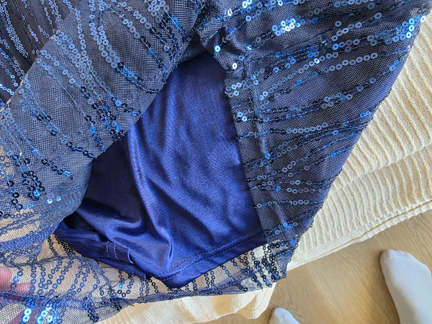 Oodji Collection Blue Sequin Dress image indicator(3)