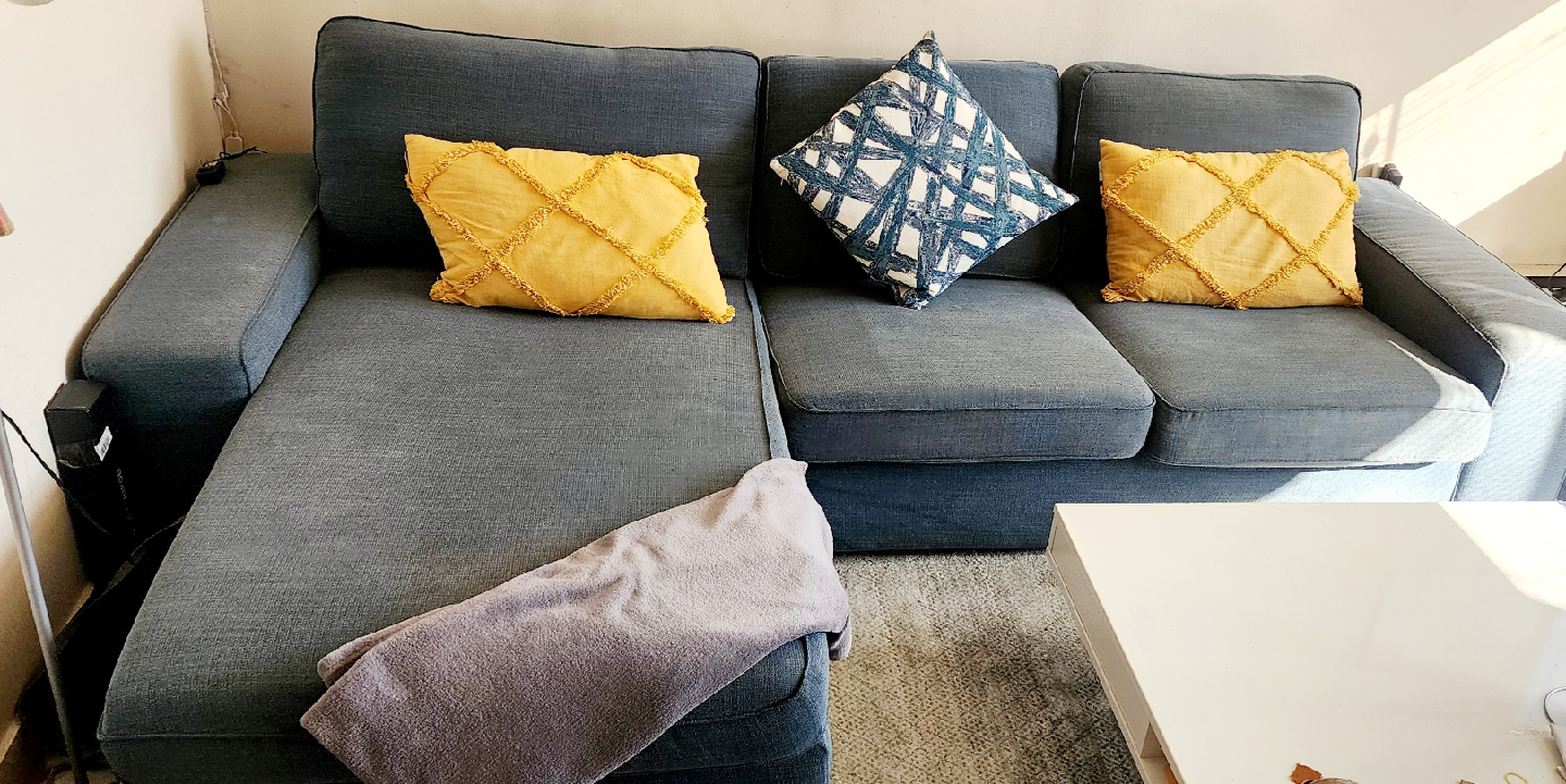 IKEA Kivik Blue-Grey Sectional Sofa - photo 2