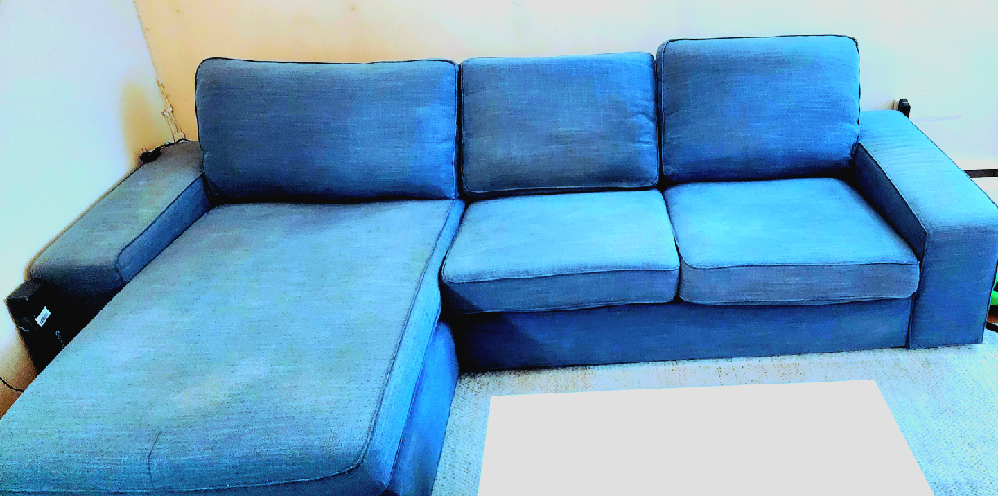 IKEA Kivik Blue-Grey Sectional Sofa - photo 5