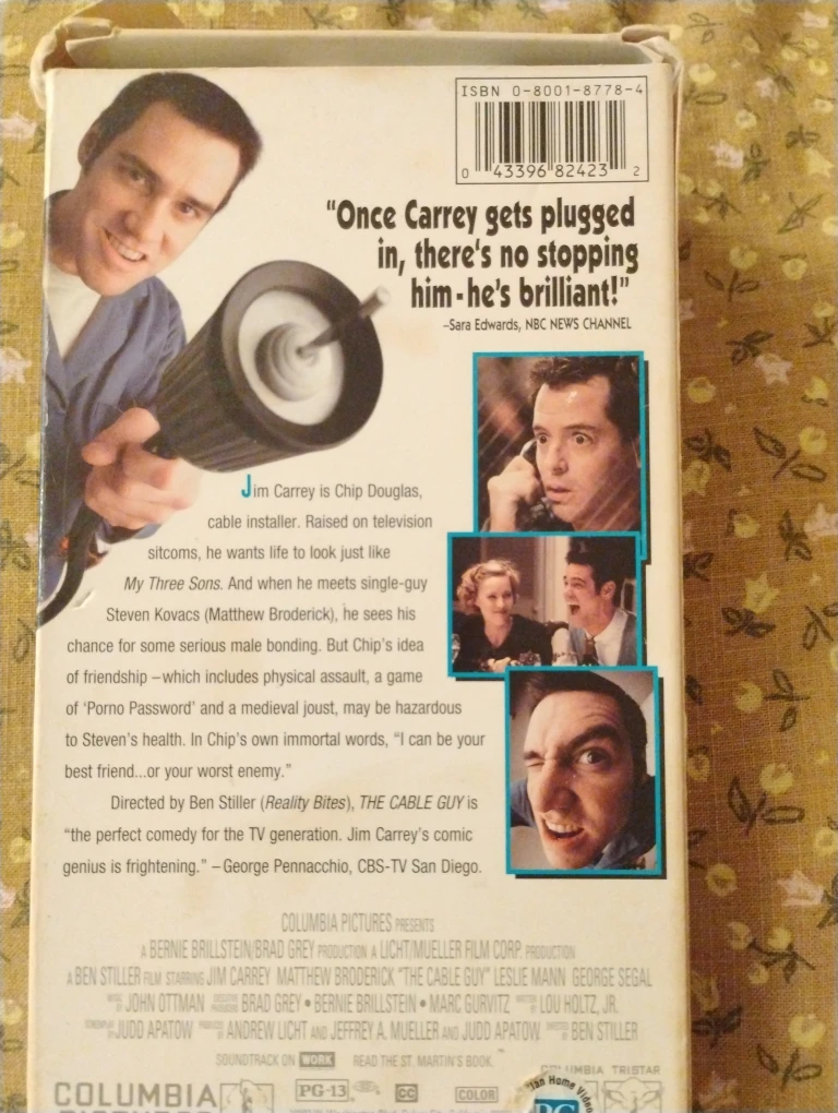 The Cable Guy VHS Tape - Jim Carrey - photo 2