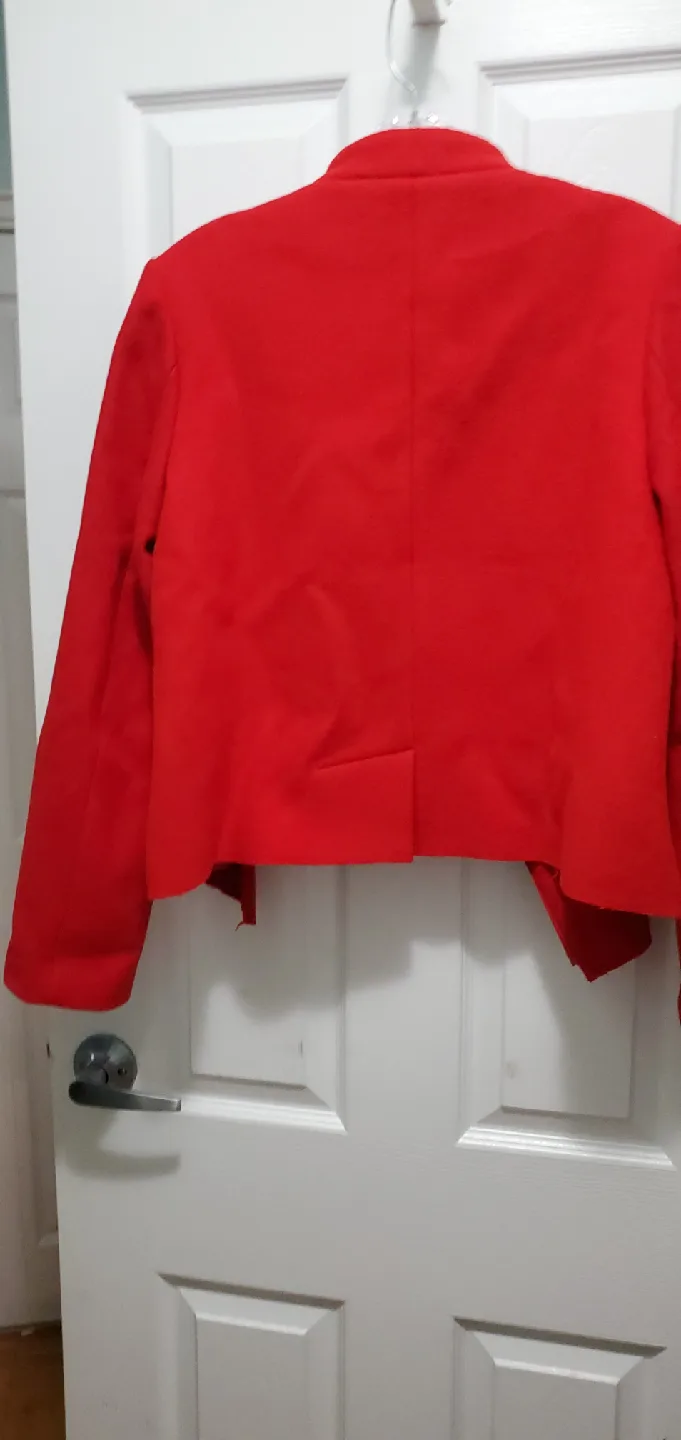 JNBY Red Wool Blend Jacket Size 165/98A image indicator(4)