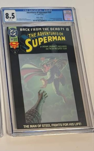 Adventures of Superman #500 CGC Graded 8.5