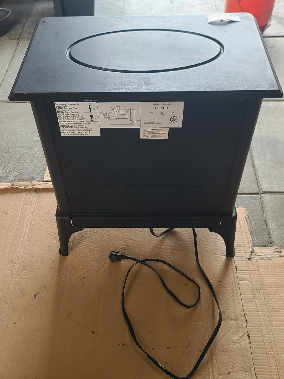 Electric Heater Black image indicator(2)