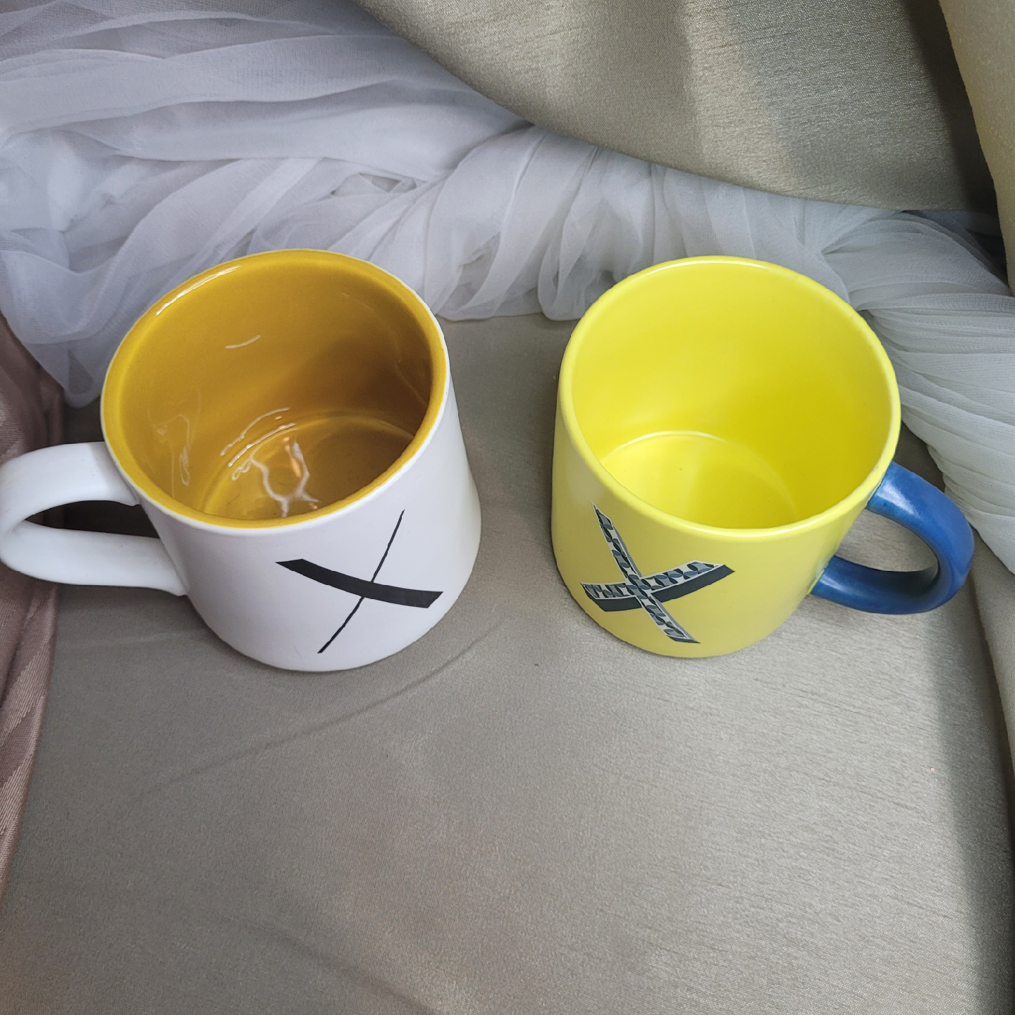 2 Ceramic Indigo X Mugs - photo 3