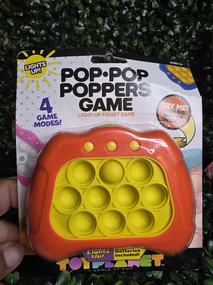 Pop-Pop Poppers Game - Light-Up Fidget Toy