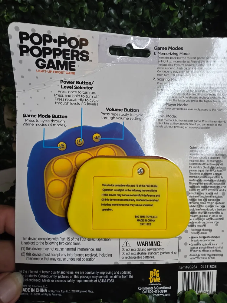 Pop-Pop Poppers Game - Light-Up Fidget Toy image indicator(2)